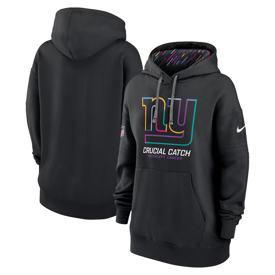 Women New York Giants Black 2024 Nike NFL hoodie #2 